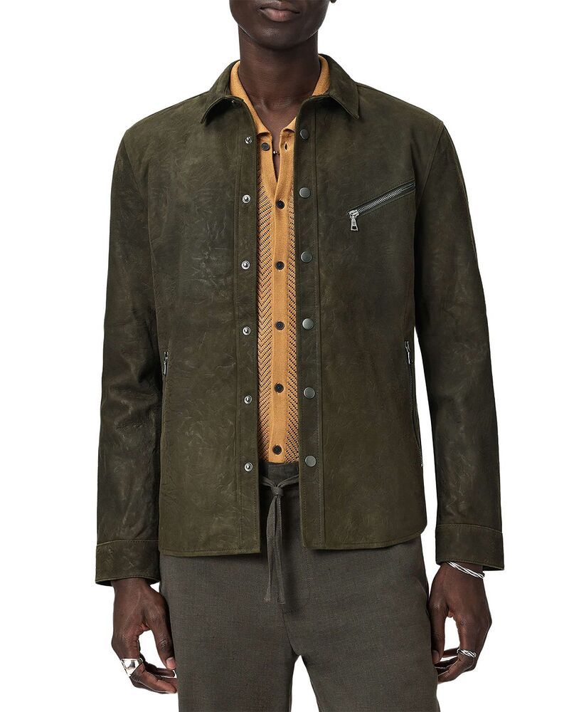 ジョンバルベイトス メンズ トップス シャツ John Varvatos Kadd Zipocket Shirt Walnut