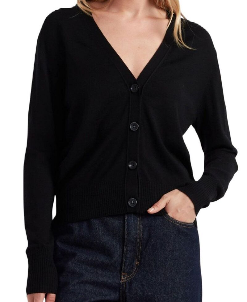 チンティアンドパーカー レディース アウター カーディガン Chinti Parker Womens Pure Merino Cardigan Black ブラック