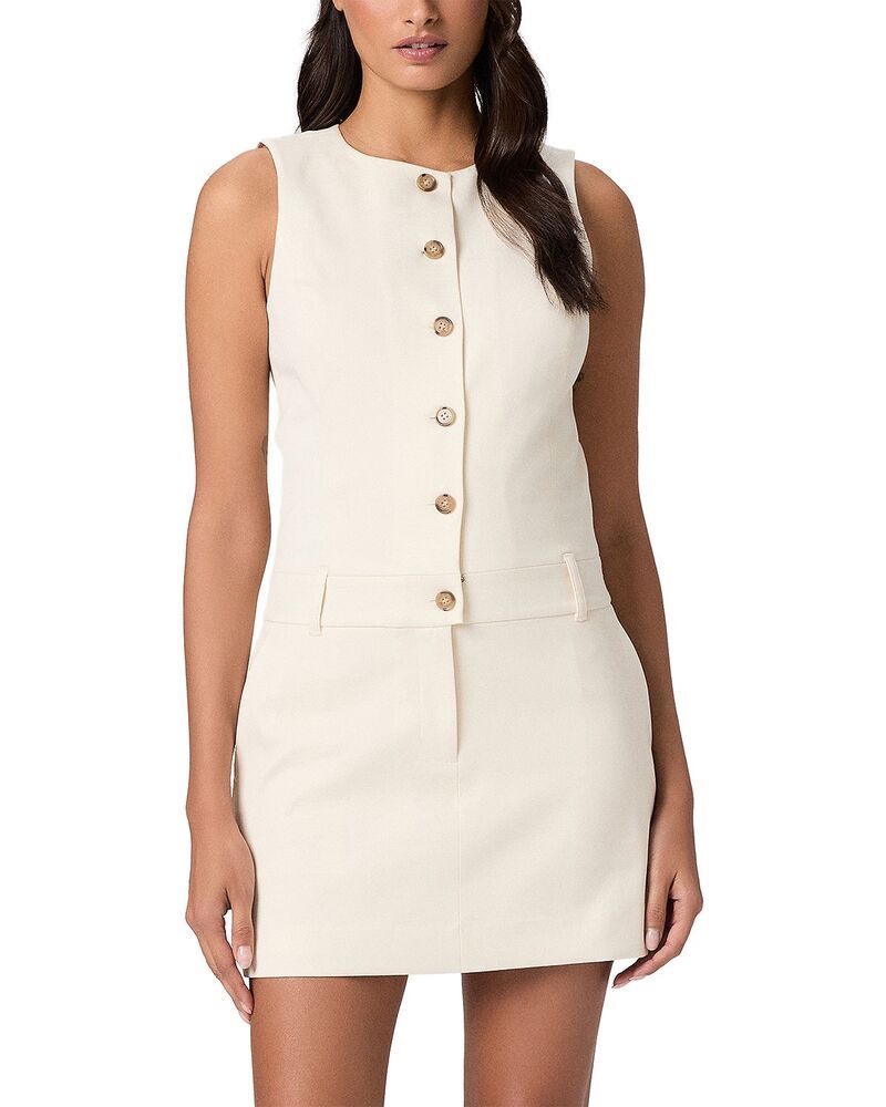 ペイジ レディース トップス ワンピース PAIGE Soho Button Front Dress Bone