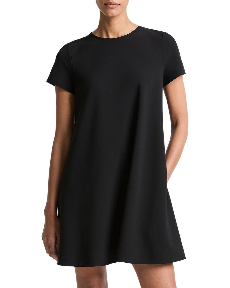 ヴィンス レディース トップス ワンピース Vince Biashort Sleeve Dress Black ブラック