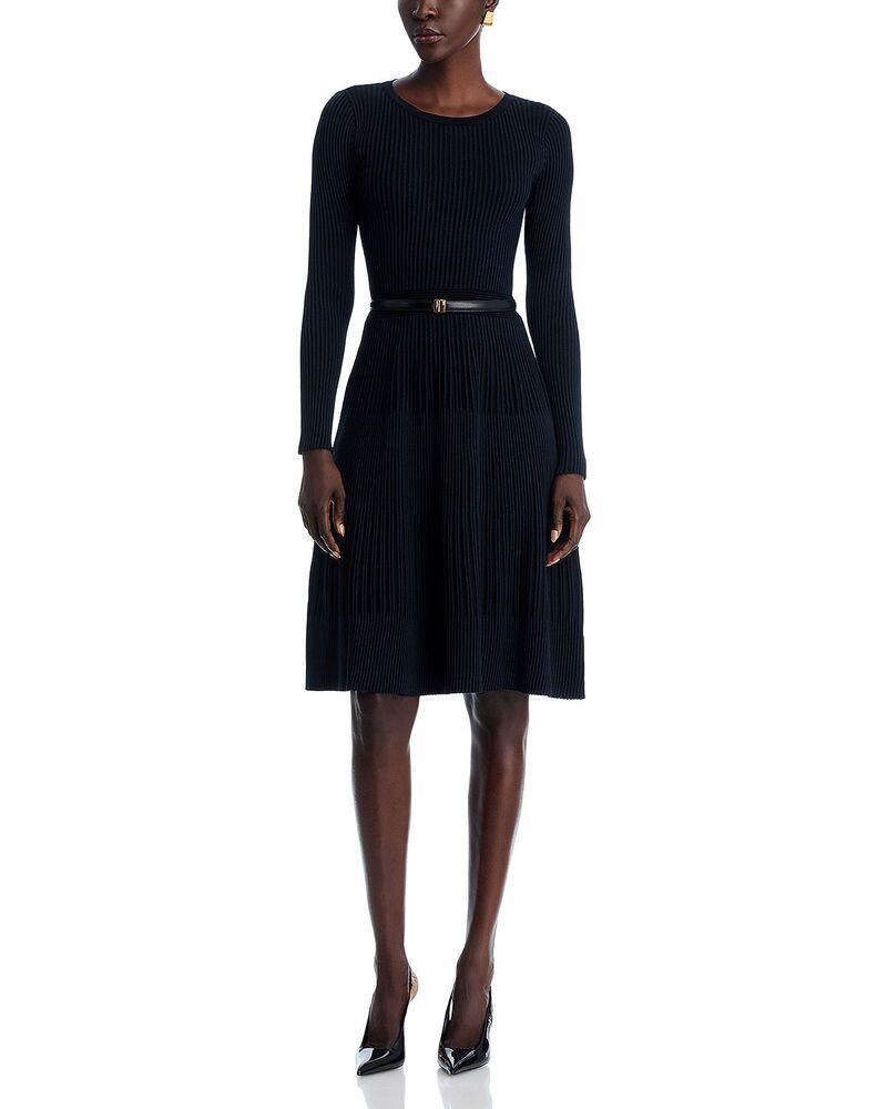 ティー・タハリ レディース トップス ワンピース Tahari Flare Hem Dress Exclusive BlackNavy ブラック 10,935円