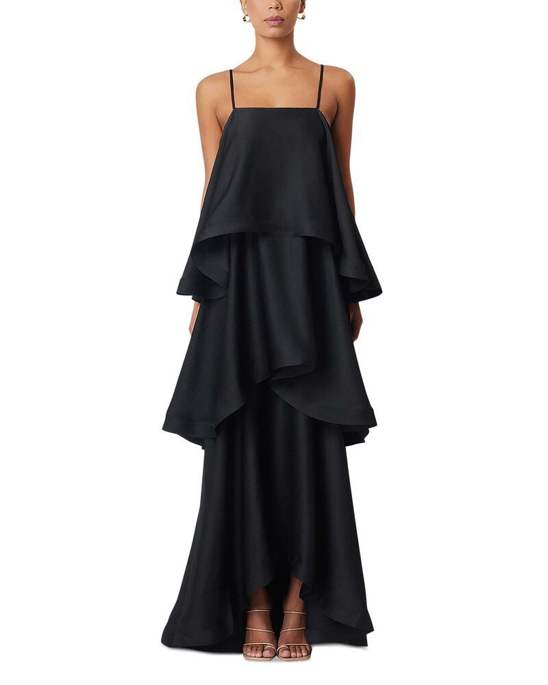エリアット レディース トップス ワンピース ティアード マキシ Elliattilly Tiered Maxi Dress Black ブラック