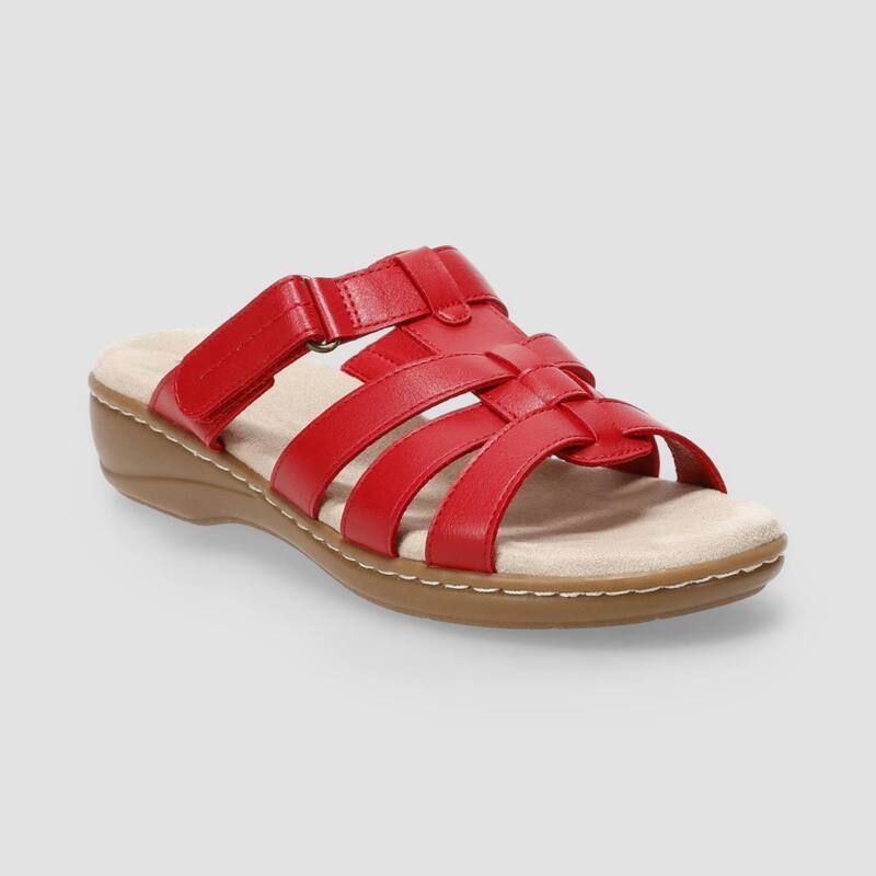 クロフト＆バロー レディース シューズ サンダル Croft Barrow Magnuss Womenstrappy Sandals Red レッド