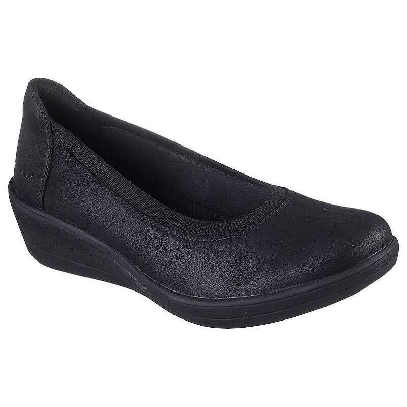 スケッチャーズ レディース シューズ サンダル Skechers Newport Womens Wedge Shoes Black ブラック