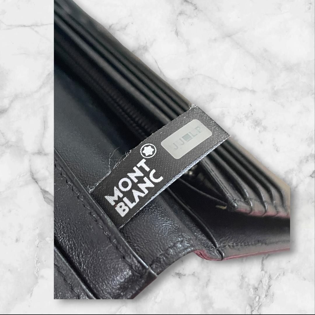 □ MONTBLANC モンブラン ブラック 黒 二つ折り カードホルダー カード