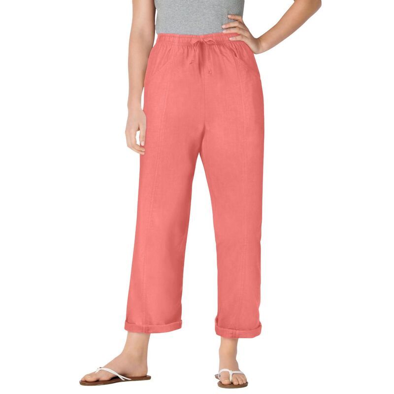 ウーマン ウィズイン レディース ボトムス カジュアルパンツ プラスサイズ Woman Within Plusize The Boardwalk Pant Sweet Coral コーラル 9,105円