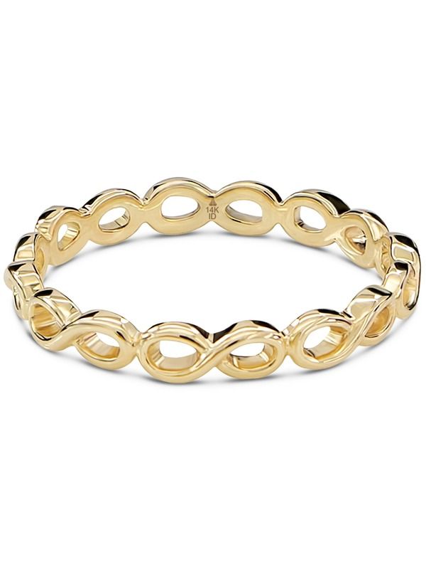 デヴァタ レディース アクセサリー 指輪 DEVATA Infinity Ring in 14K Yellow Gold イエロー