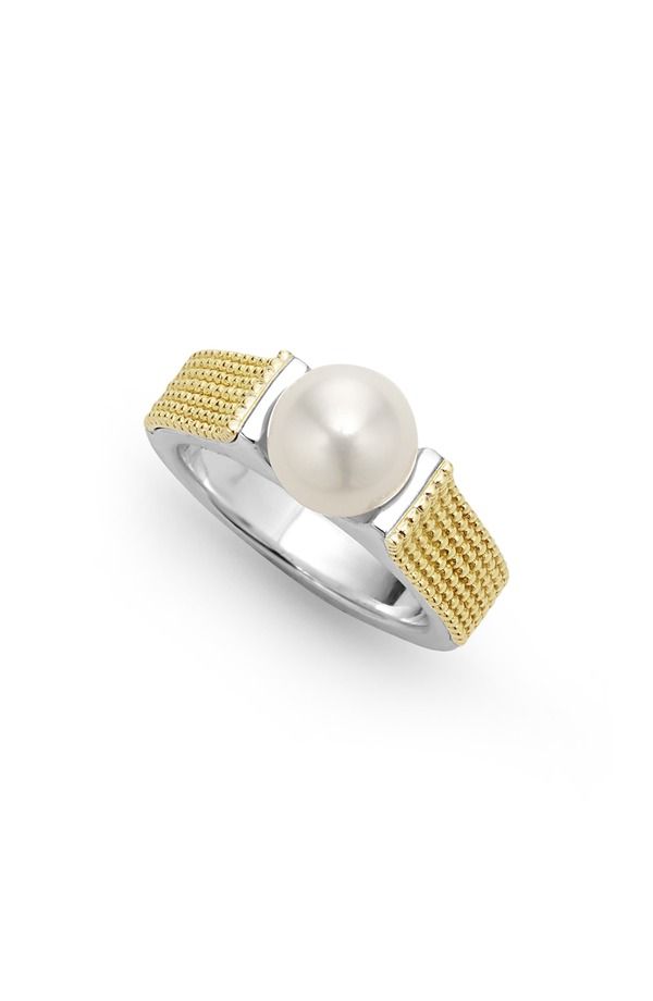 ラゴス レディース アクセサリー 指輪 LAGOS Luna Pearlux Ring Silver シルバー