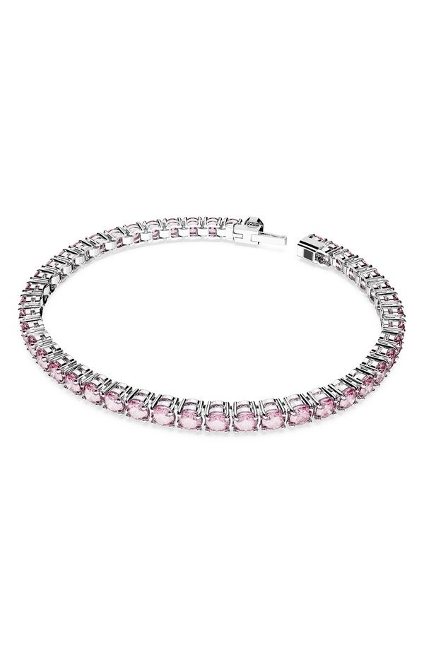 スワロフスキー レディース アクセサリー ブレスレット・バングル・アンクレット Swarovski Matrix Tennis Bracelet Pink ピンク