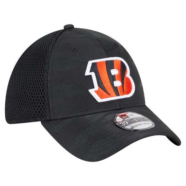 ニューエラ メンズ アクセサリー 帽子 Mens New Era Black Cincinnati Bengals Active Camo 39THIRTY Flex Hat Black ブラック