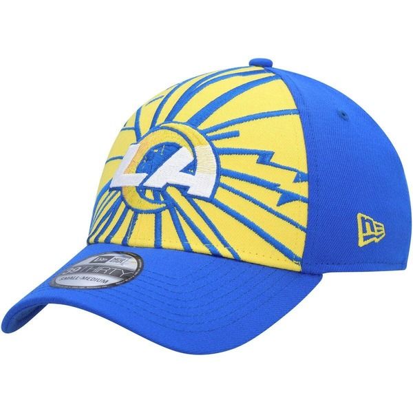 ニューエラ メンズ アクセサリー 帽子 Mens New Era GoldRoyalos Angeles Ramshattered 39THIRTY Flex Hat Gold ゴールド
