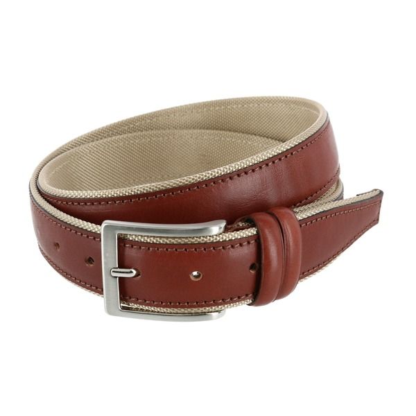 トラファルガー メンズ アクセサリー ベルト ナイロン レザー Trafalgar The Back Nine 35mm Full Grain Leather with Nylon Lining Casual Golf Belt Cognac With Tan 10,786円
