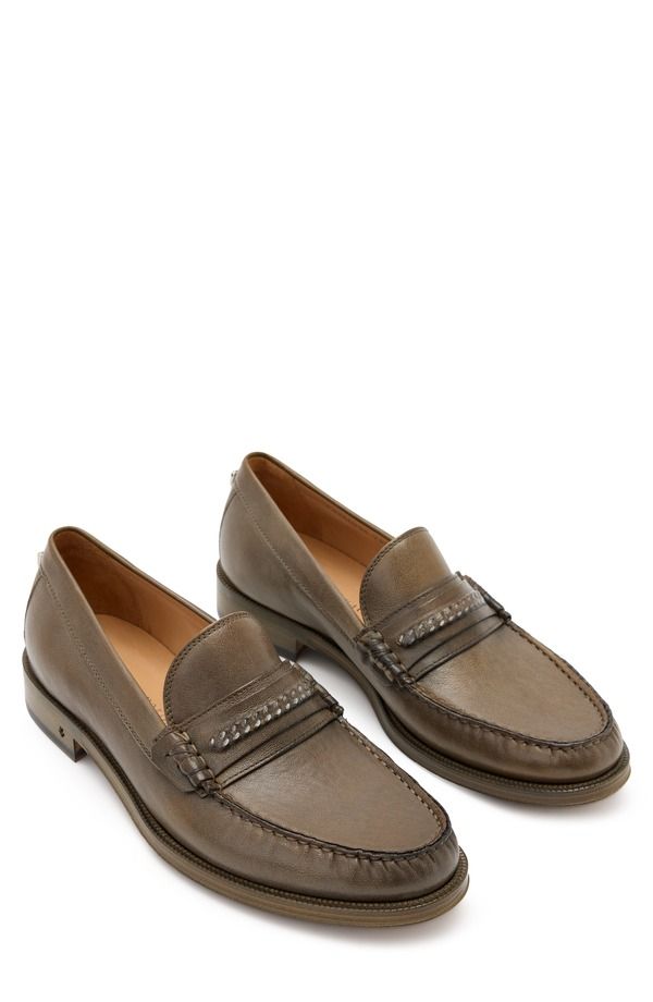 ジョンバルベイトス メンズ シューズ スリッポン・ローファー John Varvatos Hawthorne Chain Bit Loafer Wood Brown ブラウン
