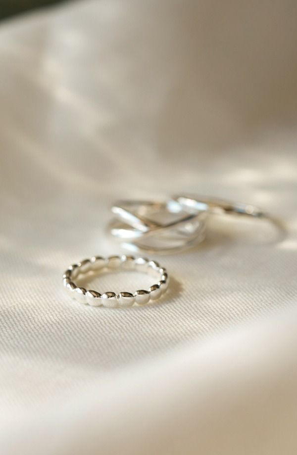 モニカヴィナダー レディース アクセサリー 指輪 Monica Vinader Nura Teardrop Eternity Ring Silver シルバー