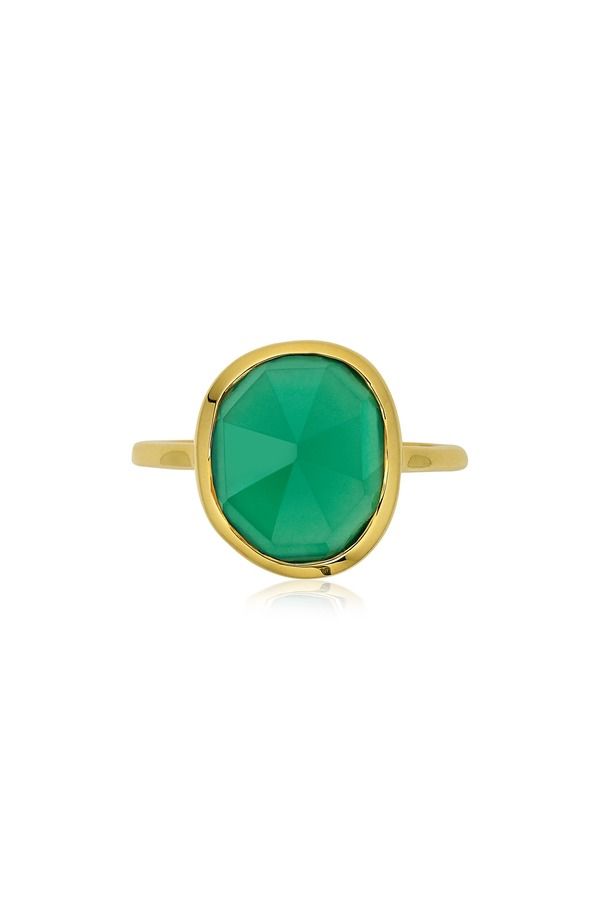 モニカヴィナダー レディース アクセサリー 指輪 Monica Vinader Siren Stone Ring Yellow Gold イエロー