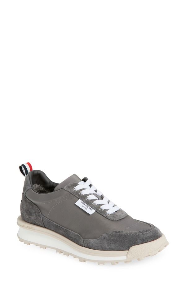 トムブラウン メンズ シューズ スニーカー Thom Browne Alumni Sneaker Medium Grey グレー