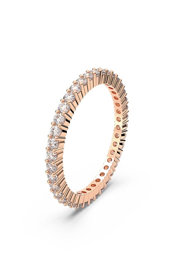 スワロフスキー レディース アクセサリー 指輪 Swarovski Matrix Band Ring Rose Gold ゴールド