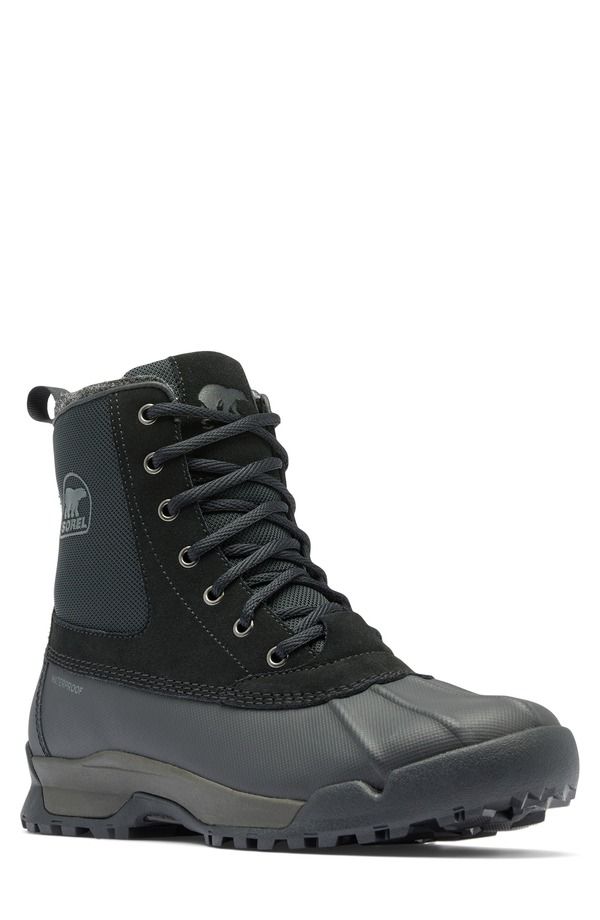 ソレル メンズ シューズ ブーツ・レインブーツ SOREL Buxton Lite Waterproof Boot Black Black ブラック
