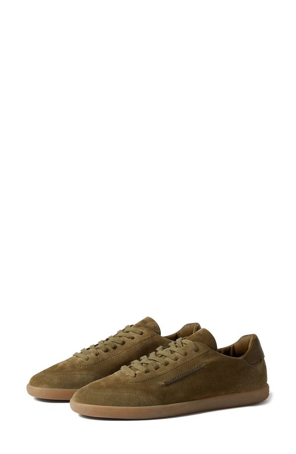 ゼニア メンズ シューズ スニーカー スエード ZEGNA 232 Suede Sneaker Olive Green グリーン