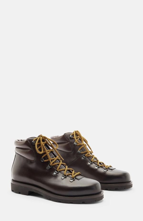 スカロッソ メンズ シューズ ブーツ・レインブーツ SCAROSSO Edmund Boots Brown Calf Leather ブラウン