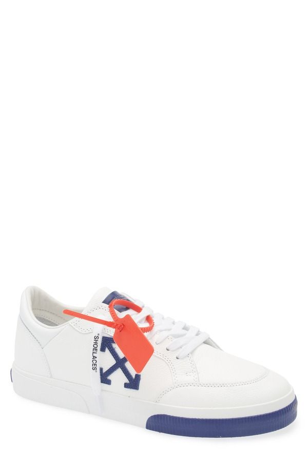 オフホワイト メンズ シューズ スニーカー OffWhite Vulc Low Cut Sneaker White Medium Blue ホワイト