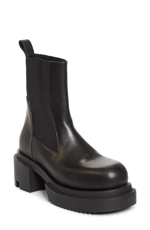 リックオウエンス レディース シューズ ブーツ・レインブーツ チェルシーブーツ チェルシー Rick Owens Hollywood Beatle Bogun Chelsea Boot Black ブラック