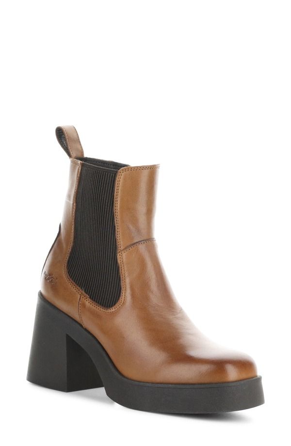 ボスアンドコー レディース シューズ ブーツ・レインブーツ プラットフォーム Bos Co Veil Waterproof Platform Bootie Rich Tan Dark Brown ブラウン