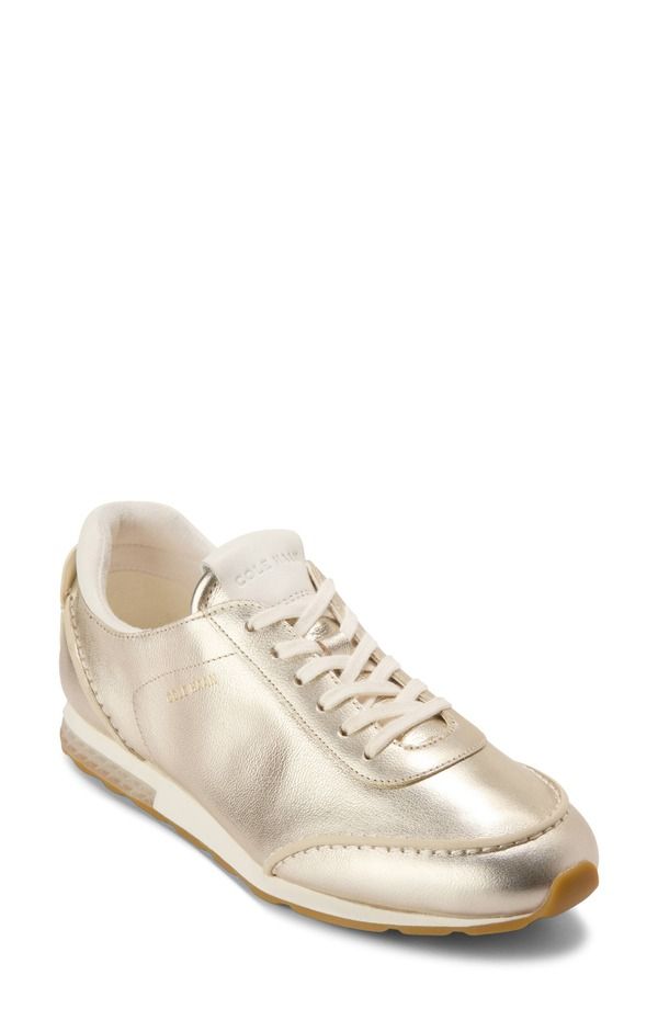 コールハーン レディース シューズ スニーカー Cole Haan GrandPro LP Runner Energyweave Sneaker Soft Gold Leather ゴールド