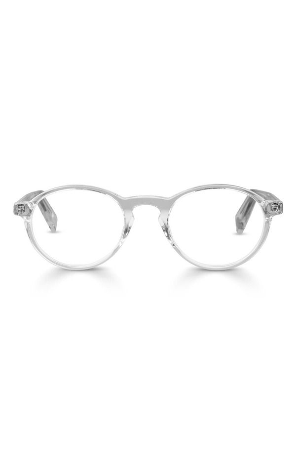 アイブブス レディース アクセサリー サングラス・アイウェア eyebobs Board Stiff 49mm Round Readinglasses Crystal Clear