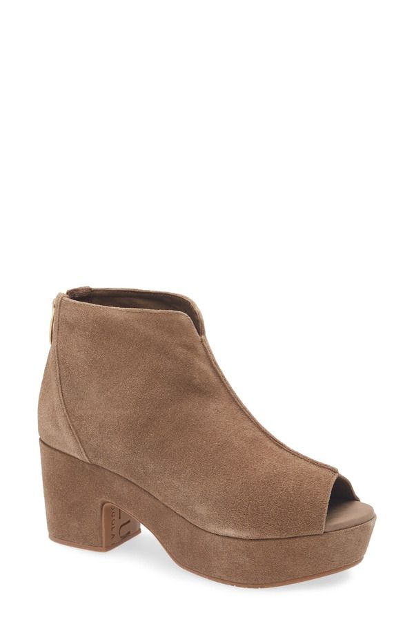 ショコラブルー レディース シューズ ブーツ・レインブーツ プラットフォーム Chocolat Blu Gabe Open Toe Platform Bootie Toffee Suede 42,770円