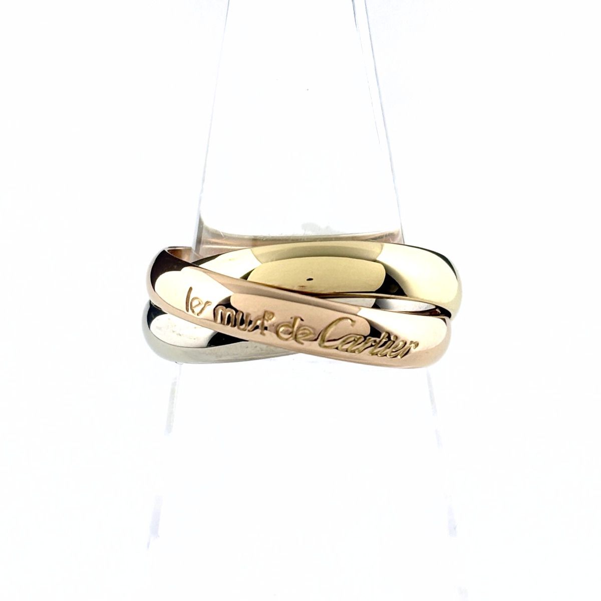 カルティエ CARTIER トリニティ リング YG イエローゴールド PG ピンクゴールド WG ホワイトゴールド 指輪 スリーカラー リング 12号 750 レディース 【中古】