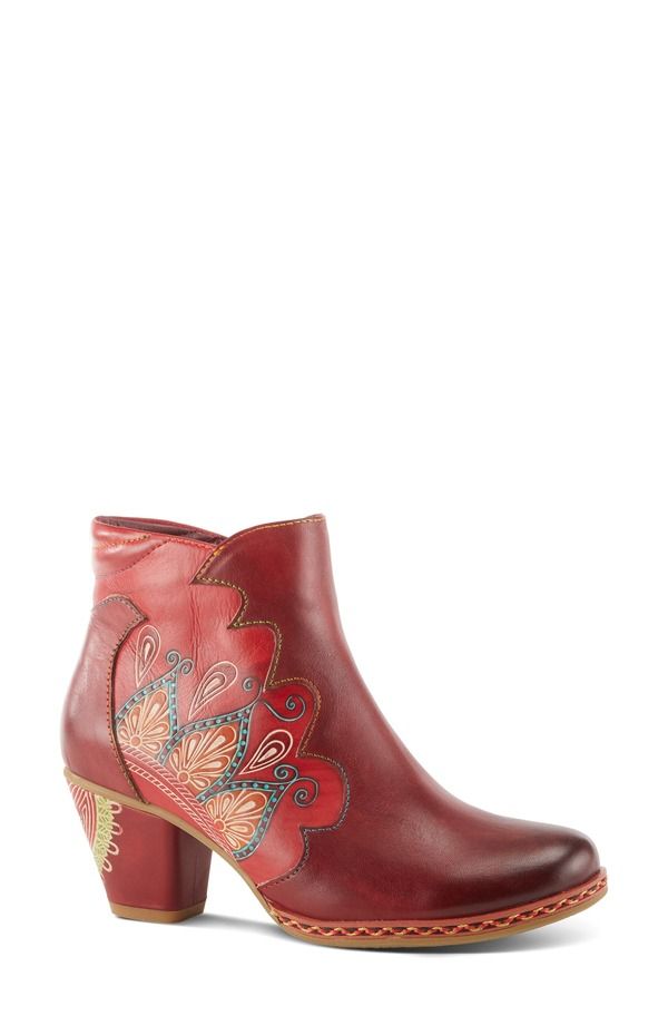スプリングステップ レディース シューズ ブーツ・レインブーツ LArtiste by Spring Step Zamihi Bootie Red レッド