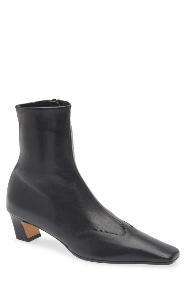 カイト レディース シューズ ブーツ・レインブーツ Khaite Nevada Square Toe Bootie Black ブラック