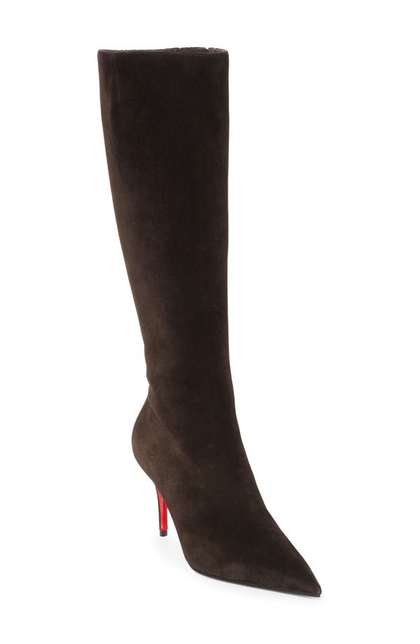 クリスチャン・ルブタン レディース シューズ ブーツ・レインブーツ Christian Louboutin Miss Z Pointed Toe Boot Cafe 294,660円