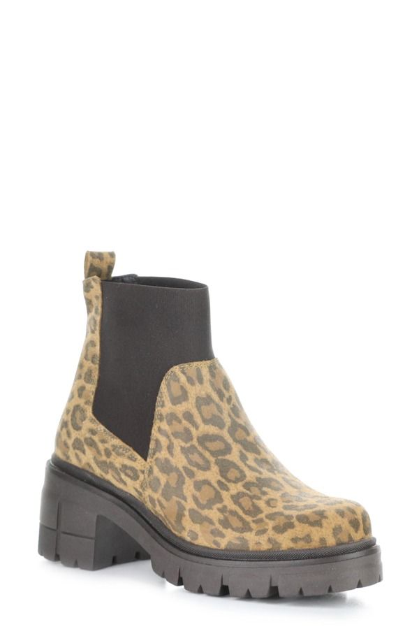 ボスアンドコー レディース シューズ ブーツ・レインブーツ チェルシーブーツ チェルシー Bos Co Bianc Lug Sole Chelsea Boot Leopard Brown ブラウン