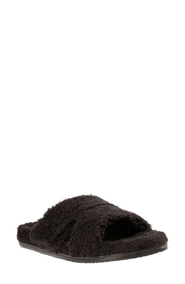 レヴィタライン レディース シューズ サンダル フリース Revitalign Callie High Pile Fleece Slide Slipper Black ブラック