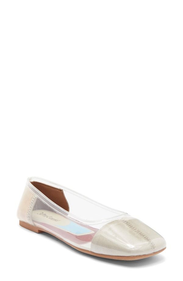 ジェフリー キャンベル レディース シューズ パンプス Jeffrey Campbell Perception Square Toe Flat Clear Beige Combo ベージュ