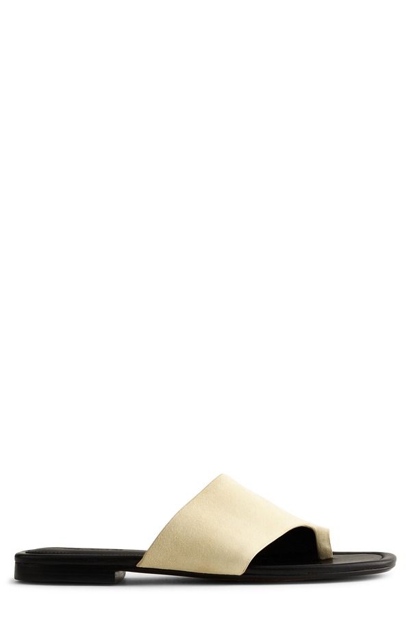 メイドウェル レディース シューズ サンダル Madewell The Maycie Toe Loop Slide Sandal Flax