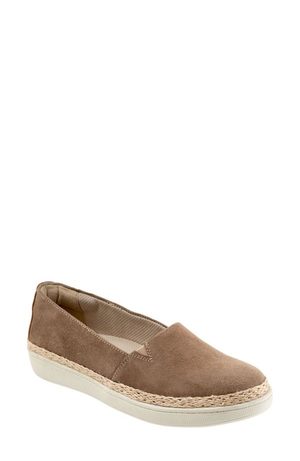 トロッターズ レディース シューズ サンダル Trotters Accent SlipOn Taupe Suede トープ