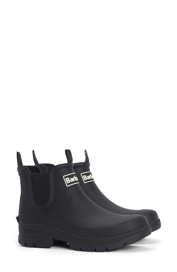 バブアー レディース シューズ ブーツ・レインブーツ チェルシー Barbour Nimbus Waterproof Chelsea Rain Boot Black ブラック