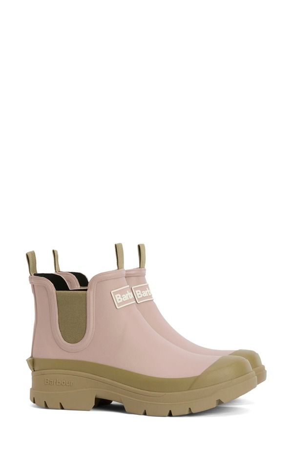 バブアー レディース シューズ ブーツ・レインブーツ チェルシー Barbour Nimbus Waterproof Chelsea Rain Boot Gardenia Pink Bleached Olive ピンク
