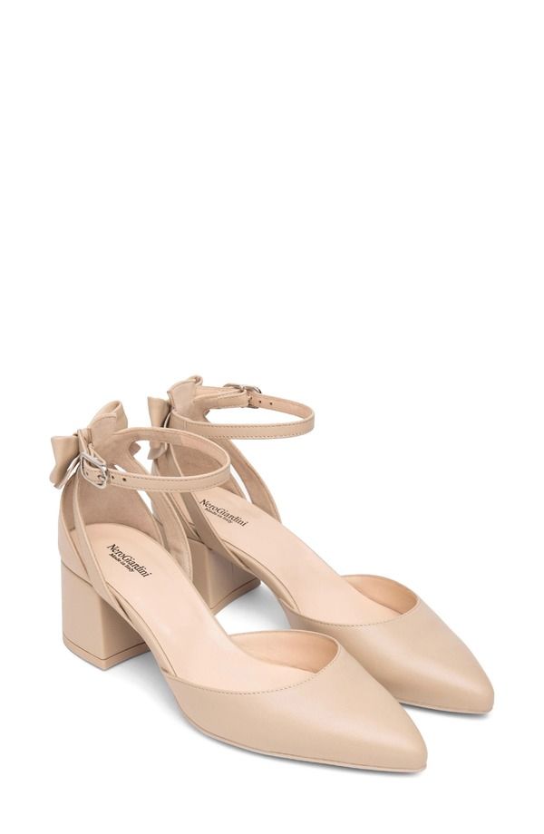 ネーロ ジャルディーニ レディース シューズ ヒール アンクル NeroGiardini Ankle Strapump Natural