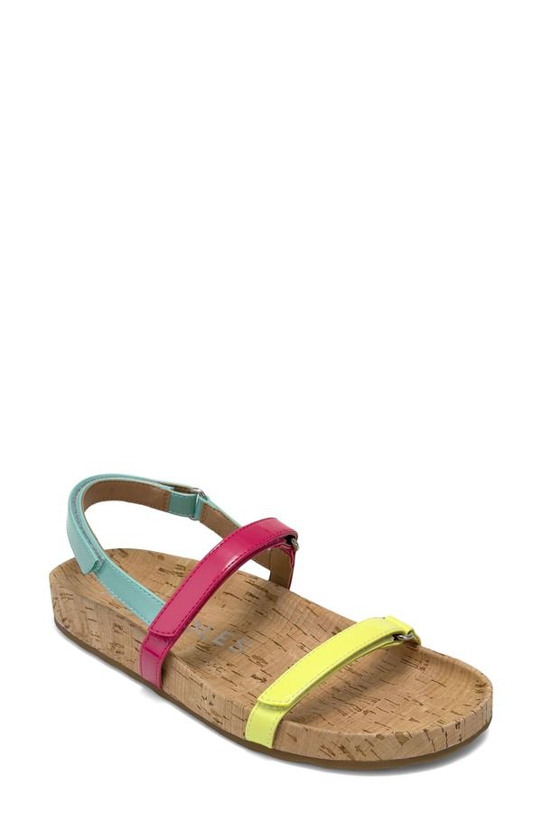 エアロソールズ レディース シューズ サンダル Aerosoles Liana Slingback Sandal Kiwi Multi Fx Patent マルチカラー