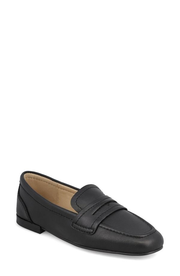 ミア レディース シューズ スリッポン・ローファー MIA Bahar Penny Loafer Black Calf ブラック