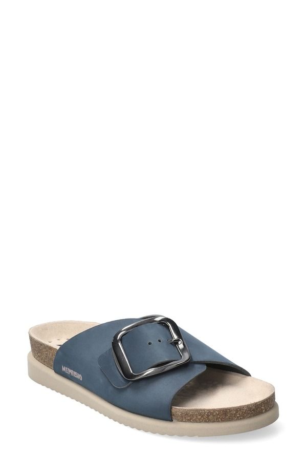 メフィスト レディース シューズ サンダル Mephisto Hariana Slide Sandal Navy ネイビー