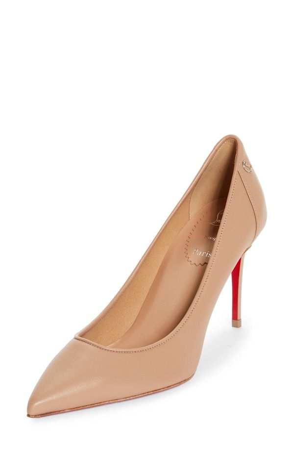 クリスチャン・ルブタン レディース シューズ パンプス Christian Louboutin Sporty Kate Pointed Toe Pump N295 Blush Lin Blush ブラッシュ