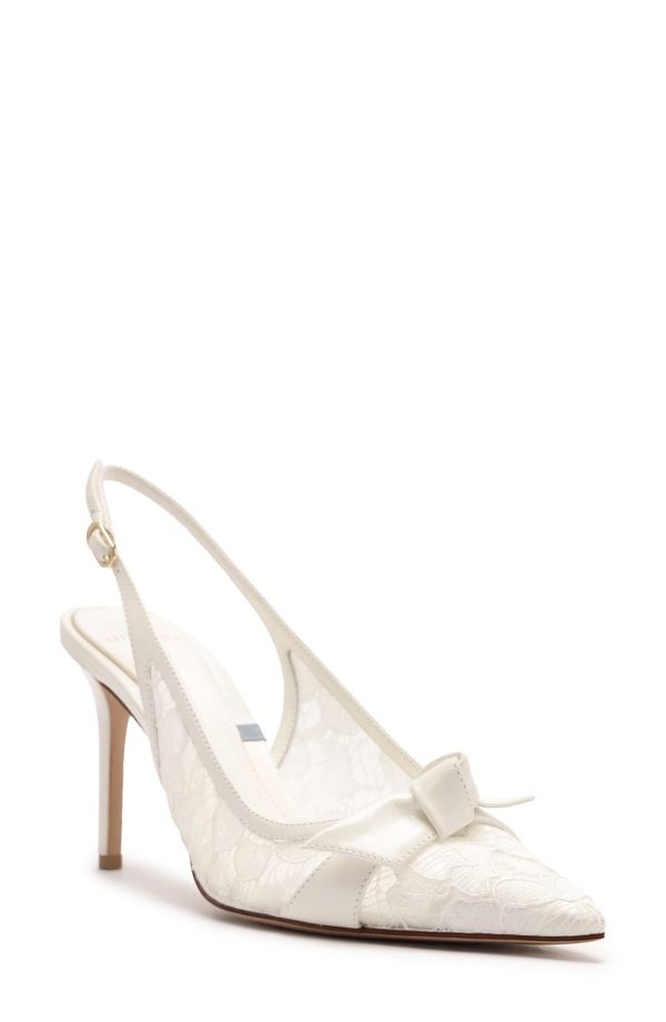 アレクサンドラバードマン レディース シューズ パンプス Alexandre Birman Clarita Classic Pointed Toe Slingback Pump Off White Ivory オフホワイト