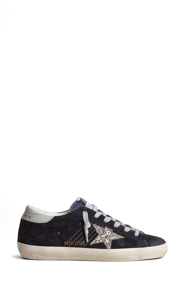 ゴールデングース レディース シューズ スニーカー Golden Goose SuperStar Low Top Sneaker Navy Blue Silver Light Gray グレー
