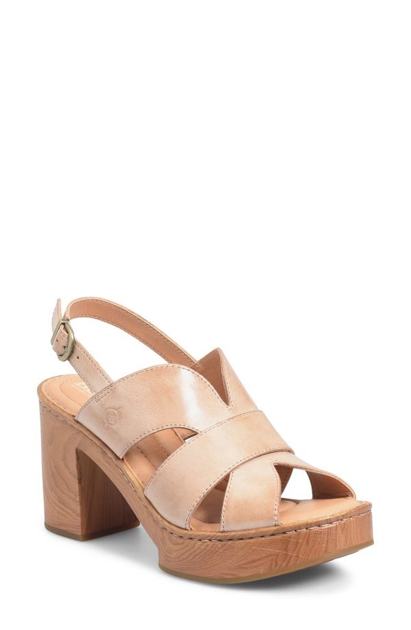 バーン レディース シューズ ヒール プラットフォーム サンダル Brnassau Slingback Platform Sandal Naturaleather 27,820円