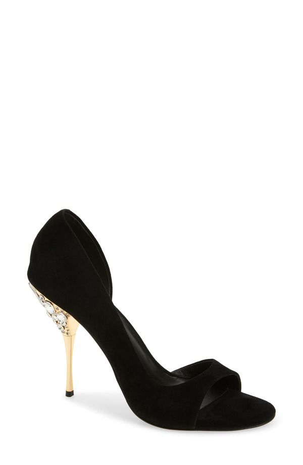 ジェフリー キャンベル レディース シューズ ヒール サンダル Jeffrey Campbell Alluria Crystal Heel Sandal Black Suede Combo ブラック